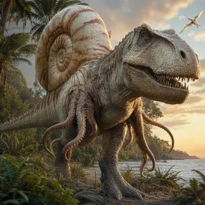 Nautilus + Tyrannosaurus rex